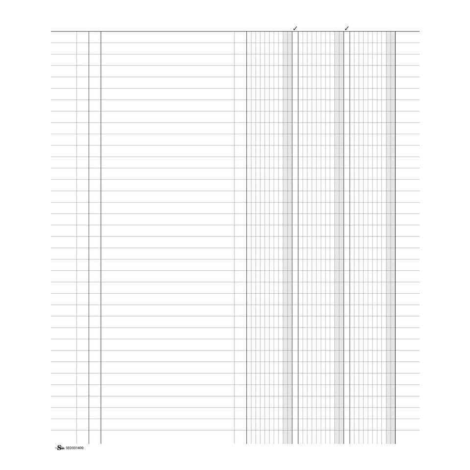 Registro Inventario Magazzino Semper 96 pagg. 31x24,5 cm SED001400