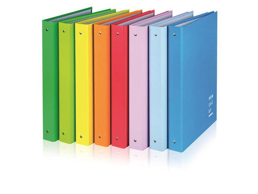 Raccoglitore BREFIOCART MAXI NEW COLOR 4 anelli Ø 30 mm 27x33 cm assortiti 0208816
