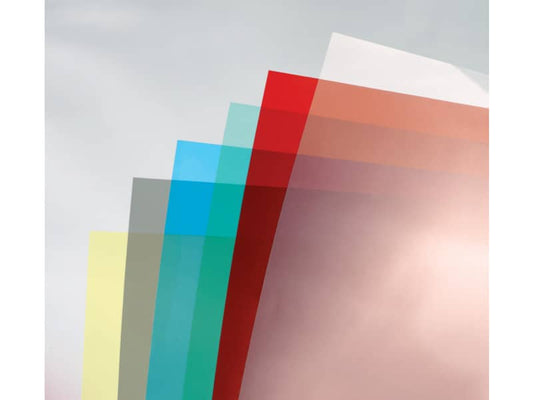 Copertine per rilegatura GBC ColorCLear in pvc A4 fumo conf da 100 copertine - CE011850E