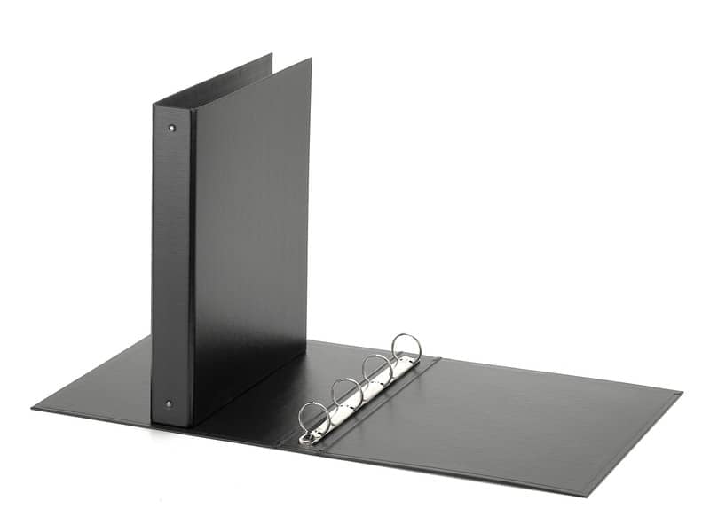 Raccoglitore FAVORIT Europa 22x30 cm 4 anelli tondi Ø 30 mm - dorso 4 cm nero 400050927