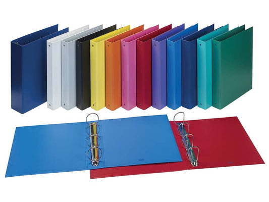 Raccoglitore FAVORIT Europa 22x30 cm 4 anelli tondi Ø 30 mm - dorso 4 cm grigio metallizzato 400051151
