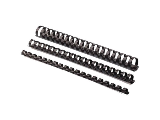 Dorsi plastici FELLOWES nero ad anello tondo 10 mm - 41-55 fogli conf.100 - 5346108