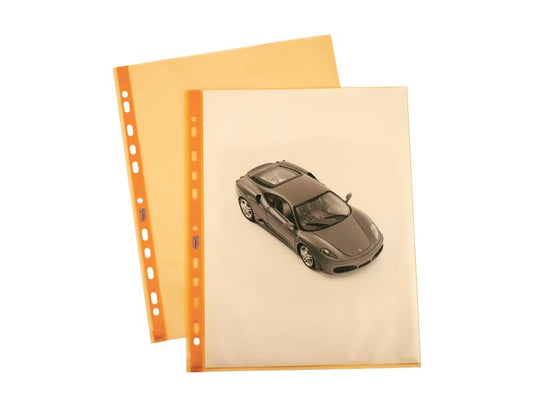 Buste a foratura universale lisce FAVORIT Art Superior 22x30 cm arancione conf. da 25 - 100206798