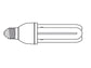 Lampadina a basso consumo MAUL attacco E27, 4500 K bianco neutro 1200 lumen, classe energetica "A" - 8288505