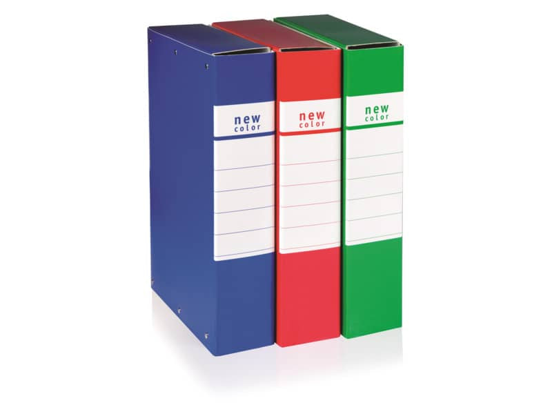 Cartella portaprogetti con 3 bottoni BREFIOCART NEW COLOR 25x35 cm dorso 10 cm blu - 020E7008.BL