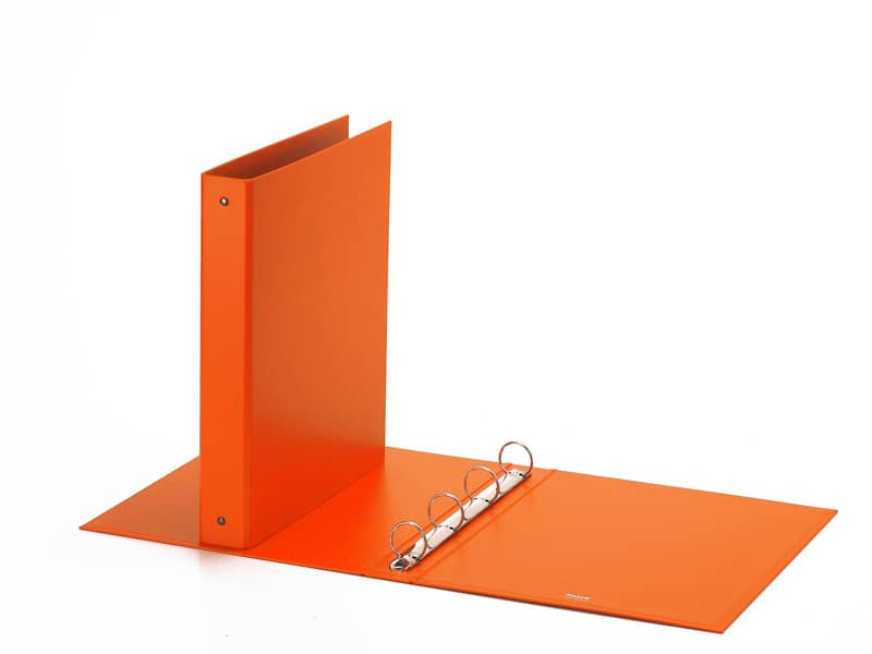 Raccoglitore FAVORIT Europa 22x30 cm 4 anelli tondi Ø 30 mm - dorso 4 cm arancio 400051153