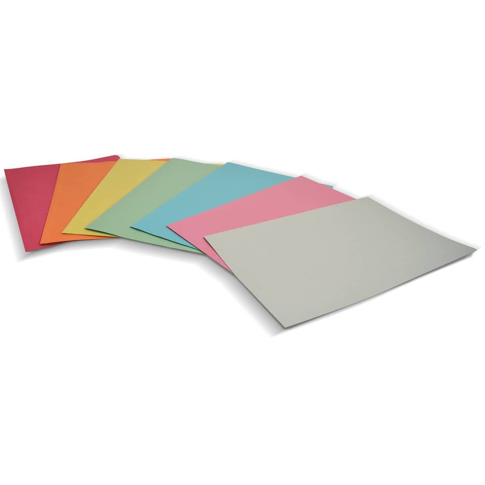 Cartelline a 3 lembi EURO-CART Cartoncino Manilla 25x33 cm gr. 145 g/mq assortiti  conf. da 50 pezzi - CM03AS145