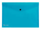 Busta con bottone King Mec Pull A4 21x29,7 cm azzurro 111316
