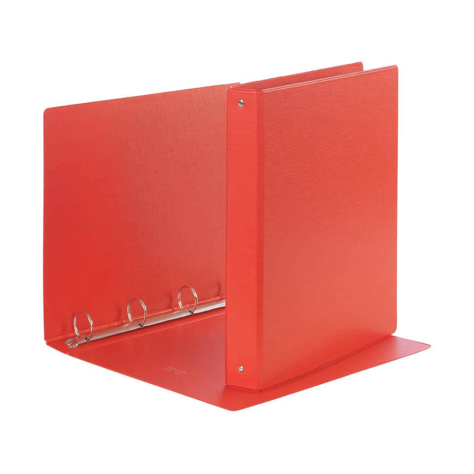 Raccoglitore Esselte DAILY a 4 anelli tondi 30mm robusto cartone rivestito in PP rosso 22x30 cm dorso 4 cm - 395692300