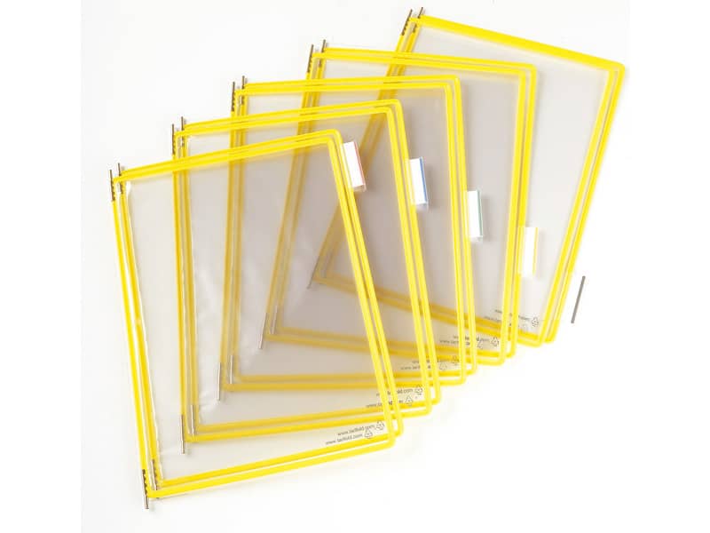 Buste per leggio Tarifold® T-Technic A4 giallo - PVC bordo rinforzato Conf. 10 pezzi - 114004