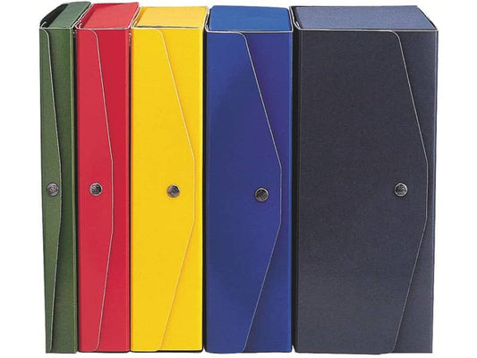 Scatola archivio King Mec Project 25x35 cm dorso 4 cm blu 23304