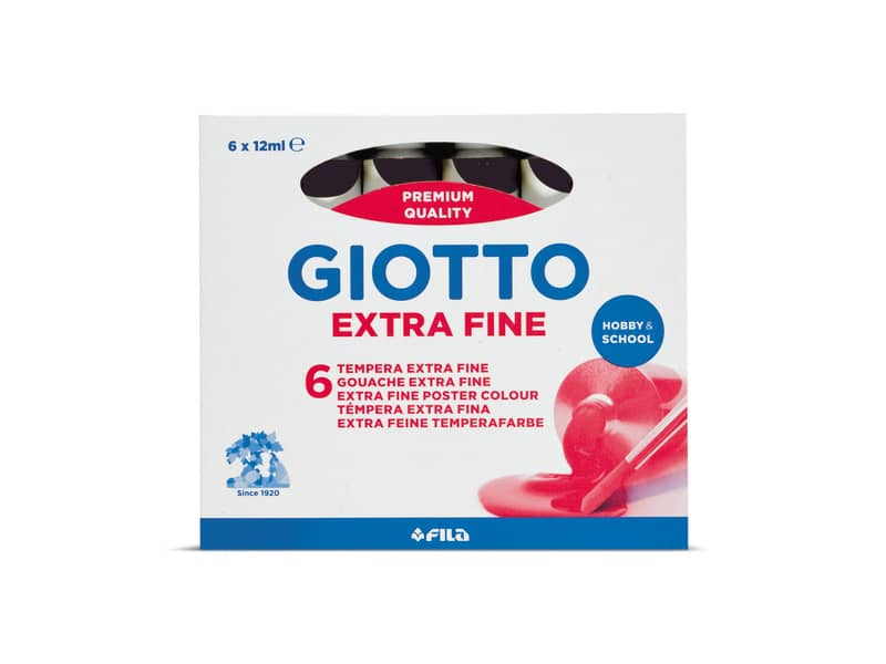 Tempera GIOTTO Extra 12 ml nero  35202400