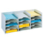 Schedario portacorrispondenza Paperflow componibile  a 15 cassetti grigio 67x30,4x31,3 cm - K421302