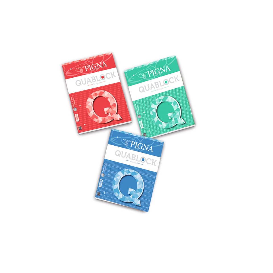 Blocco 50 fogli Pigna Quablock a 4 fori A4 quadretti 4 mm 00609774M