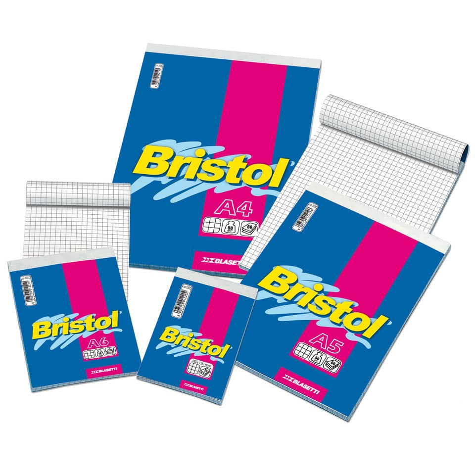 Blocco punto metallico Blasetti BRISTOL copertina patinata 115 gr 50 g/m² Q 5M A5 15X21cm - 1028