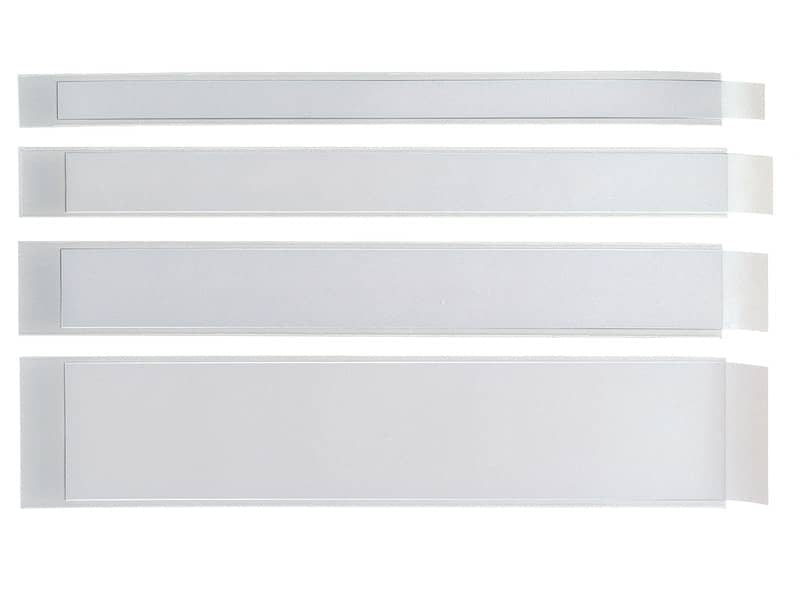 Portaetichette adesive Sei Rota Ies L con etichetta 4x30 cm trasparente conf. 10 pz. 310040