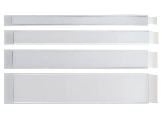 Portaetichette adesive Sei Rota Ies L con etichetta 4x30 cm trasparente conf. 10 pz. 310040