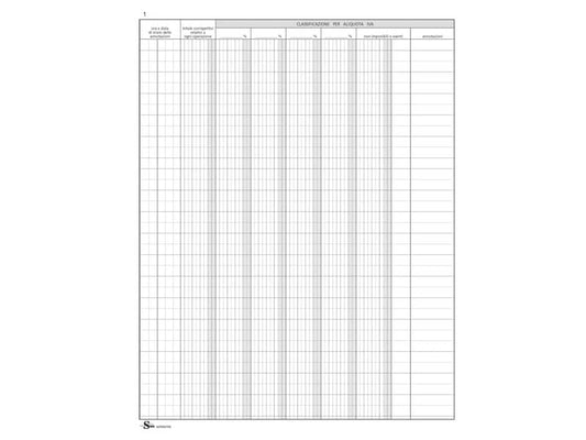 Registro corrispettivi mancato funzionamento registratori di cassa Semper 46 pagg 31x24,5 cm SEF000700