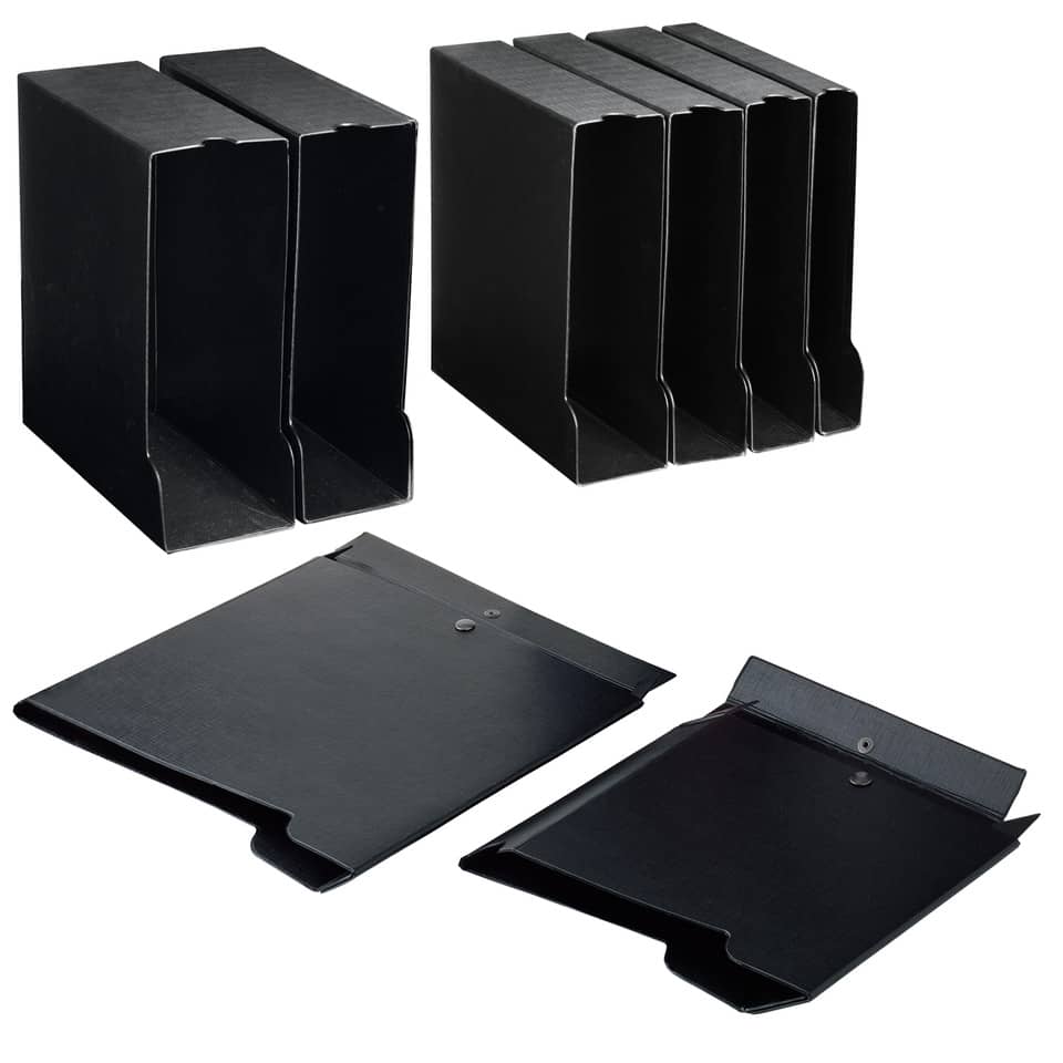 Custodia per raccoglitori Sei Rota 50 A4 f.to esterno 29,5x32 cm - dorso 8 cm nero - 67145010