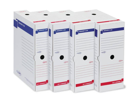 Scatola archivio Sei Rota Memory X 100 25x35 cm dorso 10 cm bianco 673210
