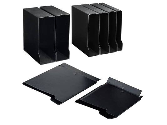 Custodia per raccoglitori Sei Rota 30 A4 f.to esterno 26,5x32 cm - dorso 4,5 cm nero - 67143010