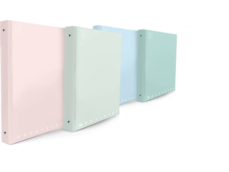 Raccoglitore a 4 anelli PIGNA Monocromo Pastel 27x32 cm assortiti 022990130