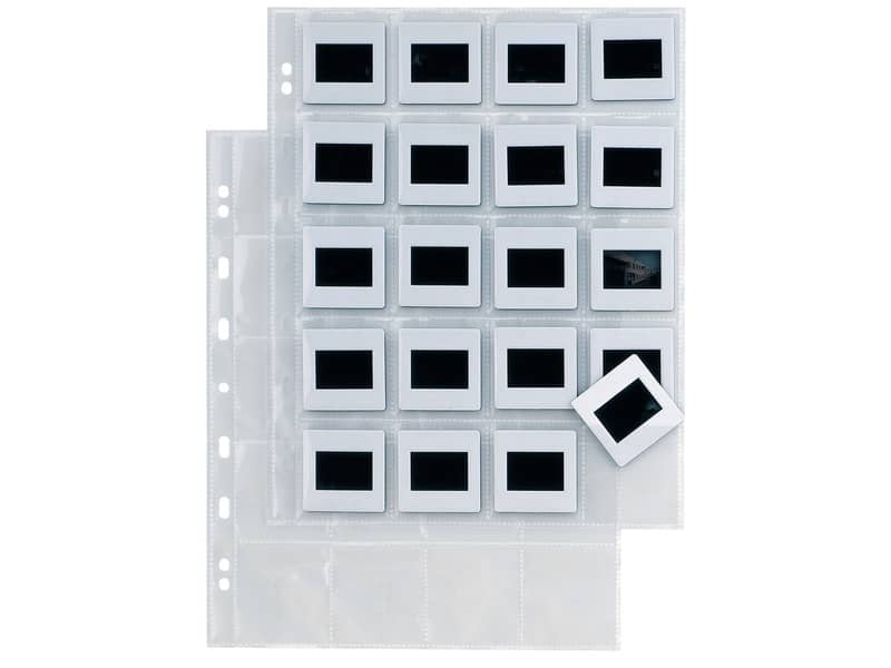 Buste a foratura universale Sei Rota Atla F per diapositive 20 spazi 5,5x5,5 cm trasparente  conf.10 buste 662514