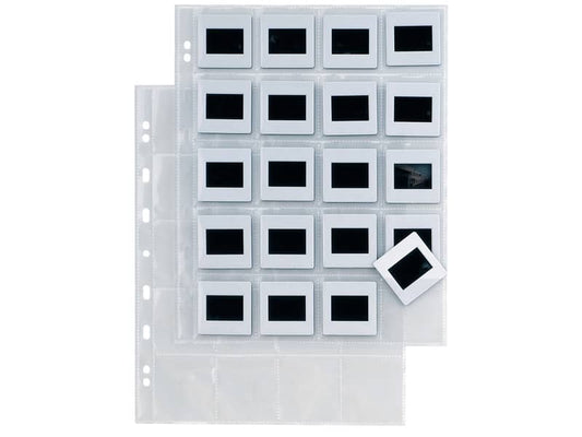 Buste a foratura universale Sei Rota Atla F per diapositive 20 spazi 5,5x5,5 cm trasparente conf.10 buste 662514