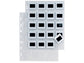 Buste a foratura universale Sei Rota Atla F per diapositive 20 spazi 5,5x5,5 cm trasparente  conf.10 buste 662514