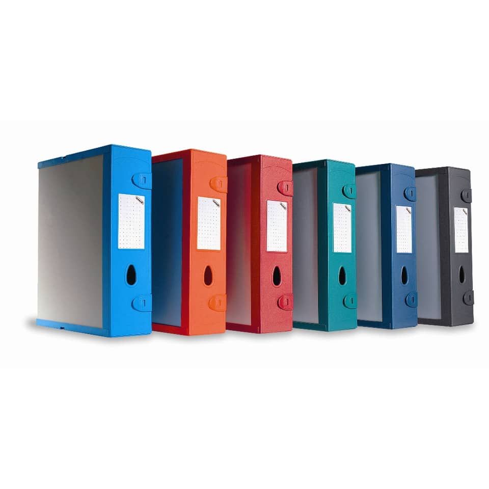 Scatola archivio LEONARDI Combi Box E500 dorso 9 cm grigio grafite - 29,8x36,2 cm E500GG