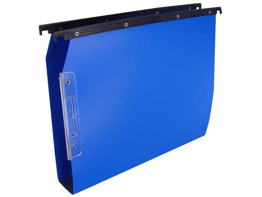 EC - Cartelle sospese laterali per armadi CARTESIO PP 33 cm fondo a U 3 cm blu - Conf. 25 pezzi - 514 M Beta 3 -A3