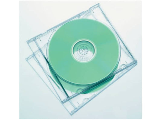 Porta CD e DVD FELLOWES base trasparente jewel case slim conf. 10 pezzi - 9833801
