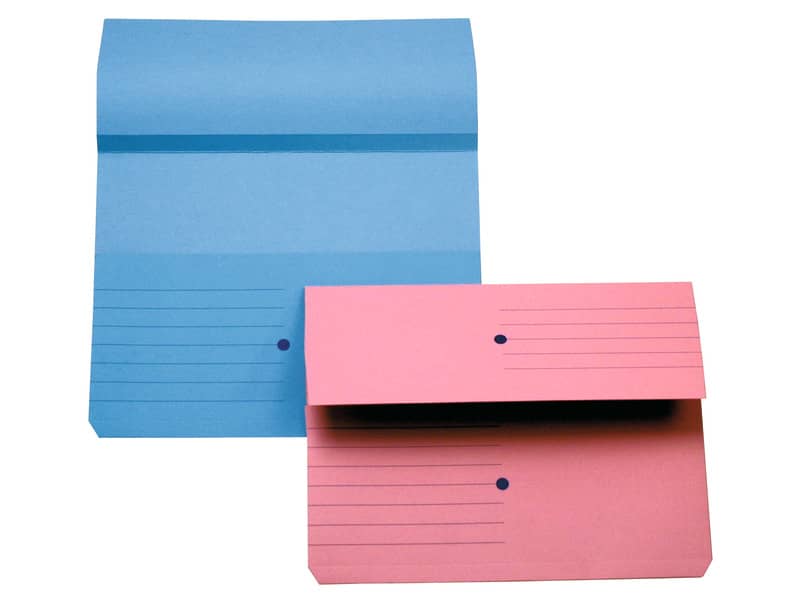 Cartelline con tasca 4Mat A4 in carta woodstock 225 g/m² dorso 3 cm rosa conf. da 10 pezzi - 3240 03