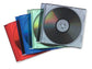 Porta CD e DVD FELLOWES jewel case slim colori assortiti conf.25 - 98317