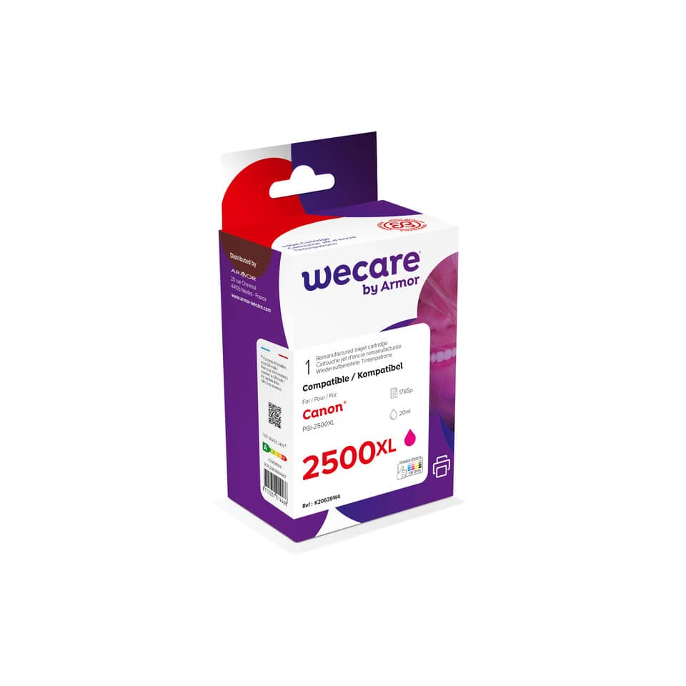 Cartuccia inkjet alta densità WECARE compatibile con Canon 9266B001 - magenta K20639W4