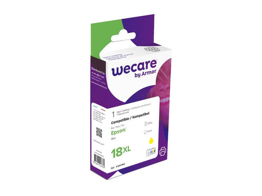 Cartuccia inkjet alta capacità WECARE compatibile con Epson C13T18144012 - giallo K12617W4