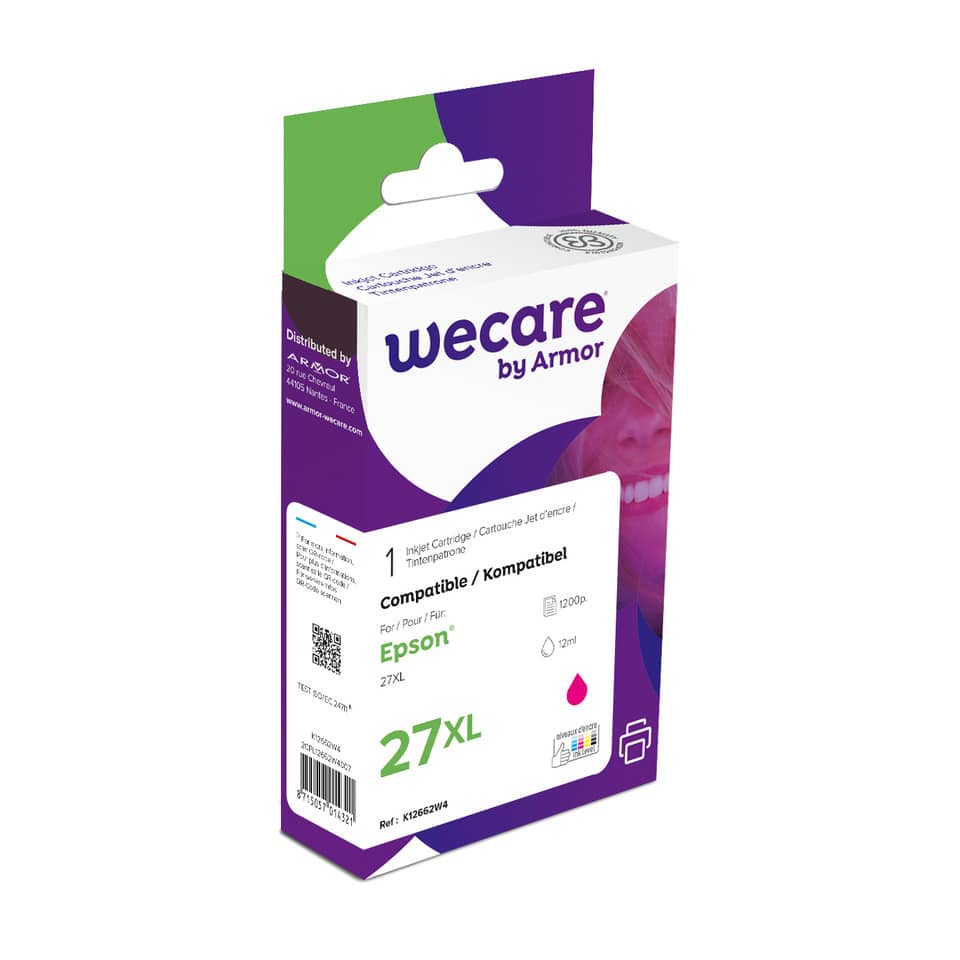 Cartuccia inkjet WECARE compatibile con Epson C13T27134012 - magenta K12662W4