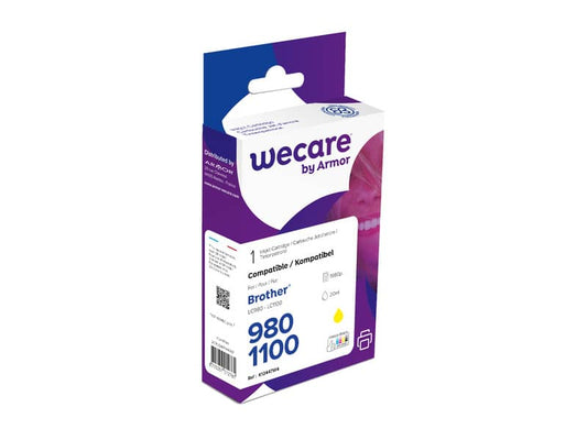 Cartuccia inkjet WECARE compatibile con Brother LC-1100Y - giallo K12447W4