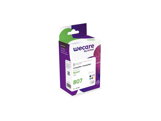 Cartucce inkjet WECARE compatibili con Epson C13T08074011 - 6 colori Conf. 6 - K10110W4