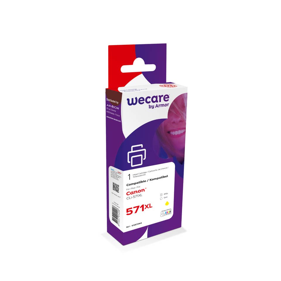 Serbatoio inchiostro WECARE compatibile con Canon 0334C004 - giallo K12672W4