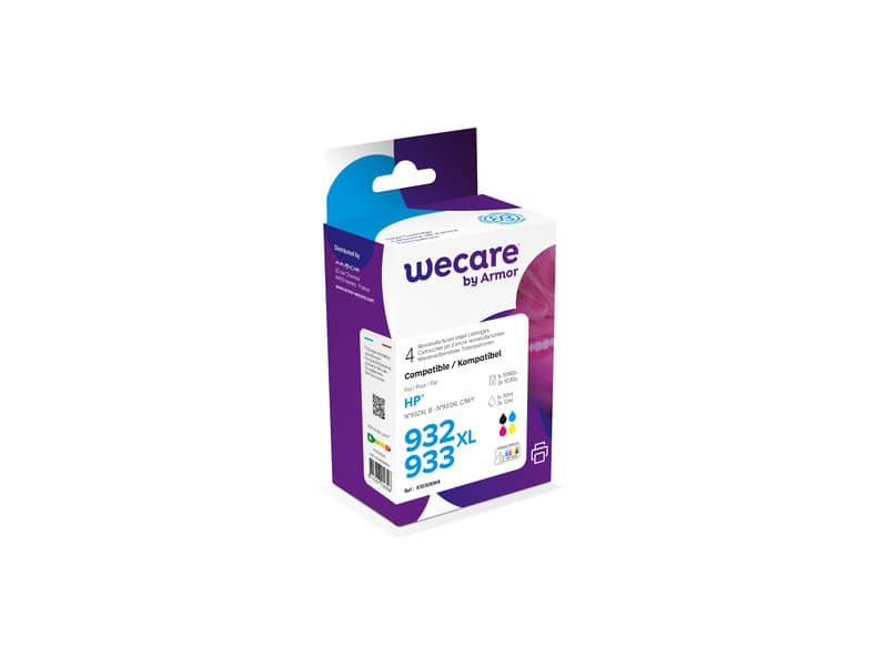 Cartucce inkjet WECARE compatibili con HP CN053AE - nero+ciano+magenta+giallo Conf. 4 - K10306W4