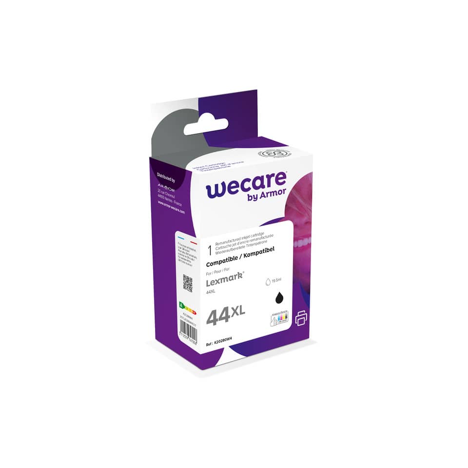 Cartuccia inkjet WECARE compatibile con Lexmark 18Y0144E - nero K20280W4