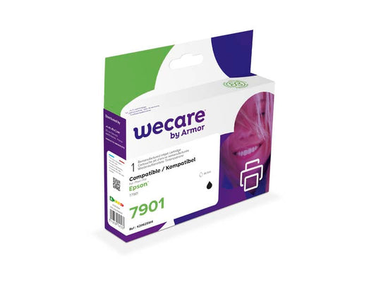 Cartuccia inkjet alta capacità WECARE compatibile con Epson C13T79014010 - nero K20625W4