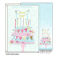 Biglietti augurali Kartos "Buon Compleanno" torta con festoni 11,7x17 cm 07312302A