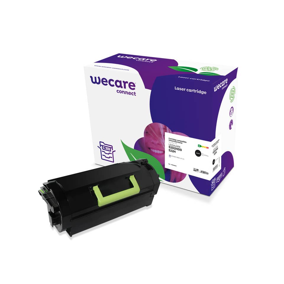 Toner alta resa WECARE compatibile con Lexmark 52D2H00 - nero K15636W4