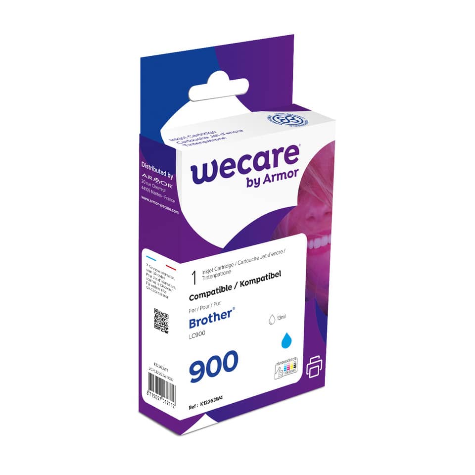 Cartuccia inkjet WECARE compatibile con Brother LC-900C - ciano K12263W4