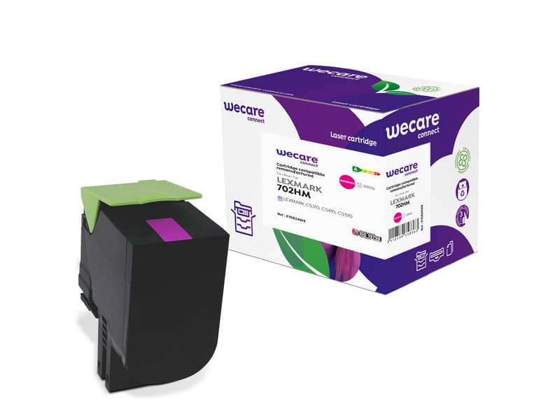 Toner alta resa WECARE compatibile con Lexmark 70C2HM0 - magenta K15824W4