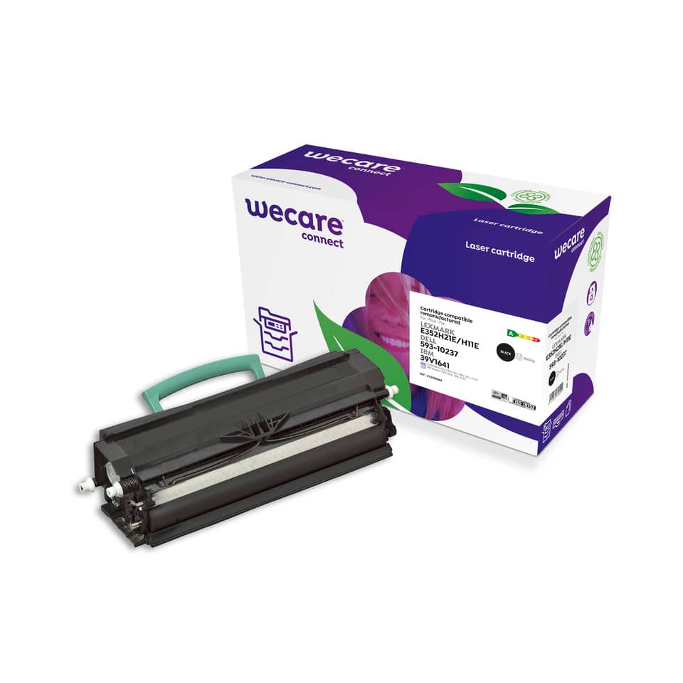 Toner alta resa WECARE compatibile con Lexmark E352H11E - nero K12355W4