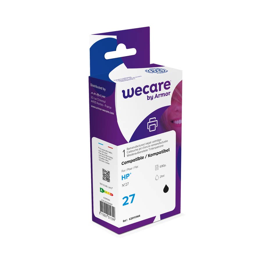 Cartuccia inkjet WECARE compatibile con HP C8727AE - nero K20113W4