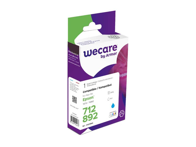 Cartuccia inkjet WECARE compatibile con Epson C13T07124012 - ciano K12315W4